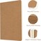 5 Pack A5 Kraft Notebooks Bulk, 8.15x5.5 Inches Blank Journaling Notebooks, Notebooks for Work, Composition Notebooks for School